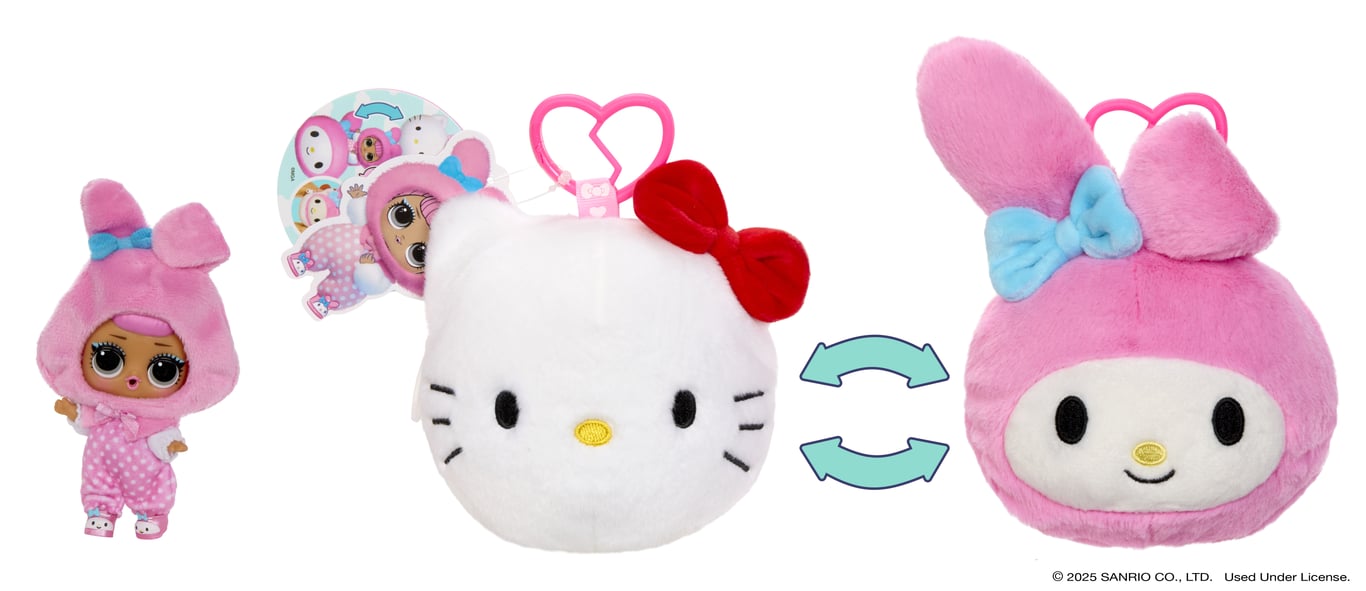 L.O.L. Surprise! Loves Hello Kitty Reversible Plush Surprise