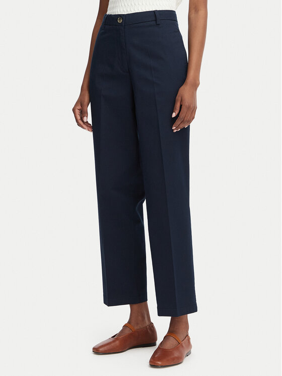 Tommy Hilfiger Chinosy WW0WW52817 Granatowy Slim Fit