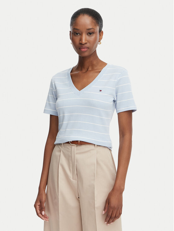 Tommy Hilfiger T-Shirt Cody WW0WW40584 Niebieski Regular Fit
