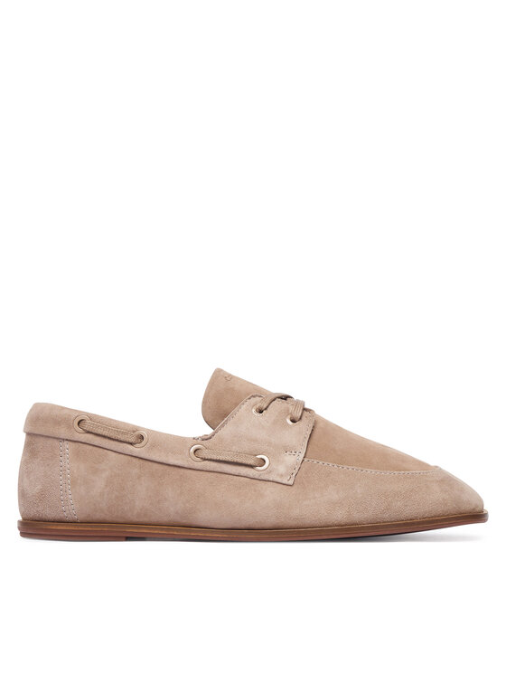 Calvin Klein Półbuty Ess Boatshoe Suede HW0HW03290 Szary