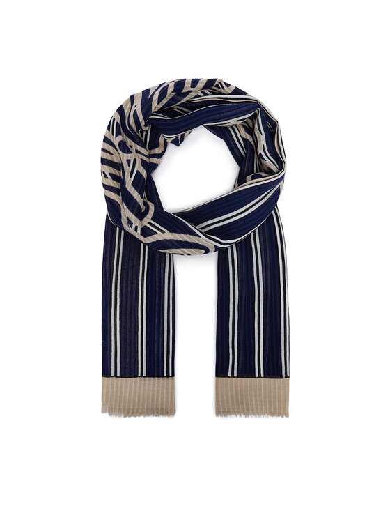 Tommy Hilfiger Szal Script AW0AW18869 Granatowy