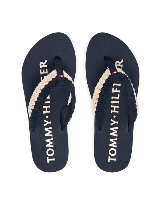 Tommy Hilfiger Japonki Crochet Summer FW0FW09417 Granatowy