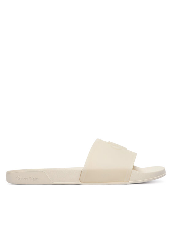 Calvin Klein Klapki Ess Slide Tpu HW0HW02959 Kremowy