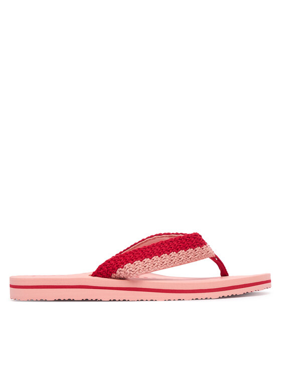 Tommy Hilfiger Japonki CROCHET SUMMER SANDA FW0FW09417 Różowy