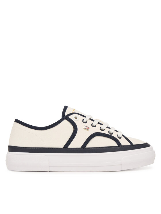 Tommy Hilfiger Tenisówki Platform Vulc Piping FW0FW09394 Biały