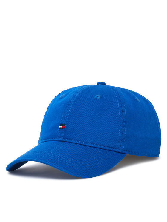 Tommy Hilfiger Czapka z daszkiem Th Flag Soft 6 Panel Cap AM0AM14099 Niebieski