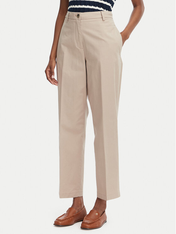 Tommy Hilfiger Chinosy WW0WW52817 Beżowy Slim Fit