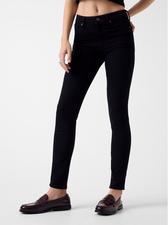 Guess Jeans Jeansy W5YA92 D6311 Czarny Skinny Fit