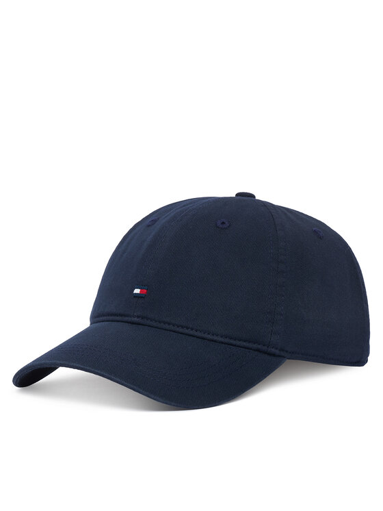 Tommy Hilfiger Czapka z daszkiem Th Flag Soft 6 Panel Cap AM0AM14099 Granatowy