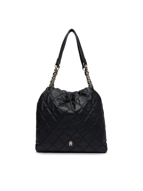 Tommy Hilfiger Torebka Th Feminine Tote AW0AW18719 Czarny