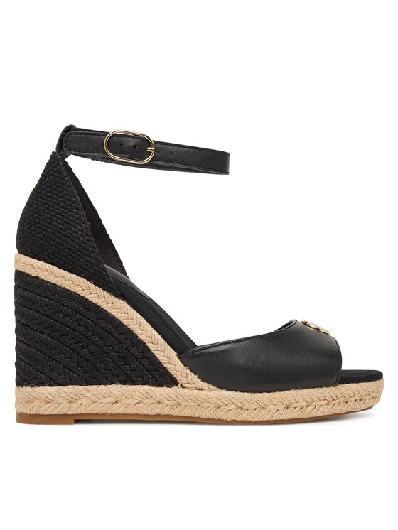 Tommy Hilfiger Espadryle Plate High Wedge Espad FW0FW09517 Czarny