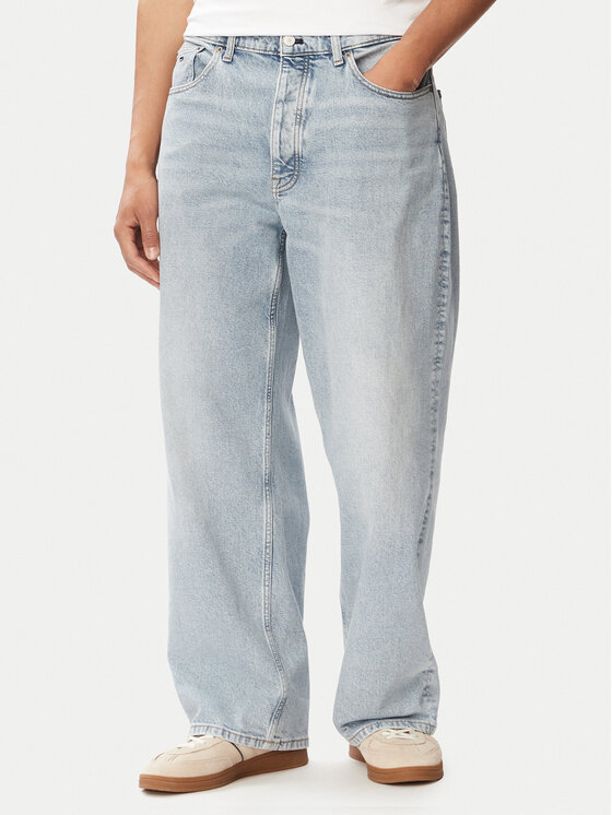 Tommy Jeans Jeansy Theo Baggy DM0DM23739 Niebieski jasny Loose Fit