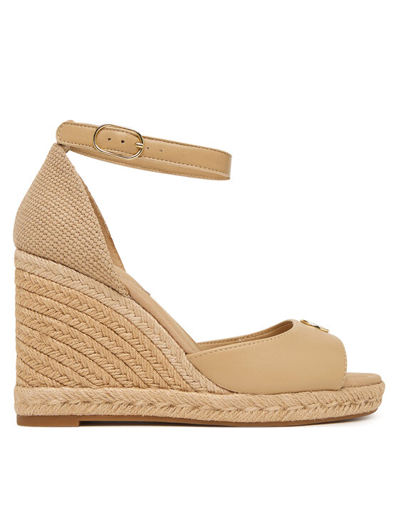 Tommy Hilfiger Espadryle Plate High Wedge Espad FW0FW09517 Beżowy jasny