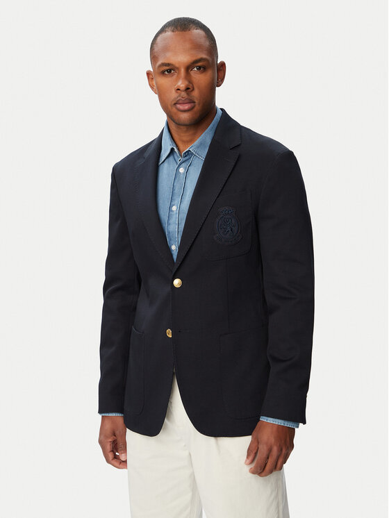 Tommy Hilfiger Marynarka MW0MW43515 Granatowy Regular Fit