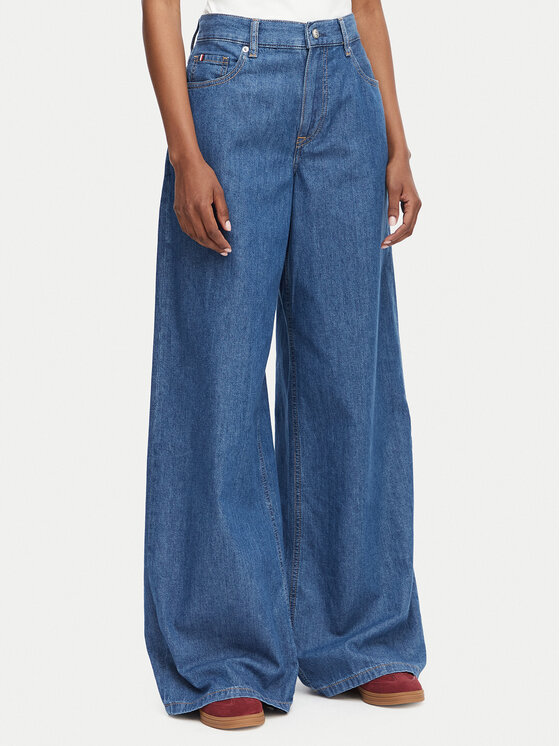 Tommy Hilfiger Jeansy 70'S WW0WW52156 Niebieski Wide Leg