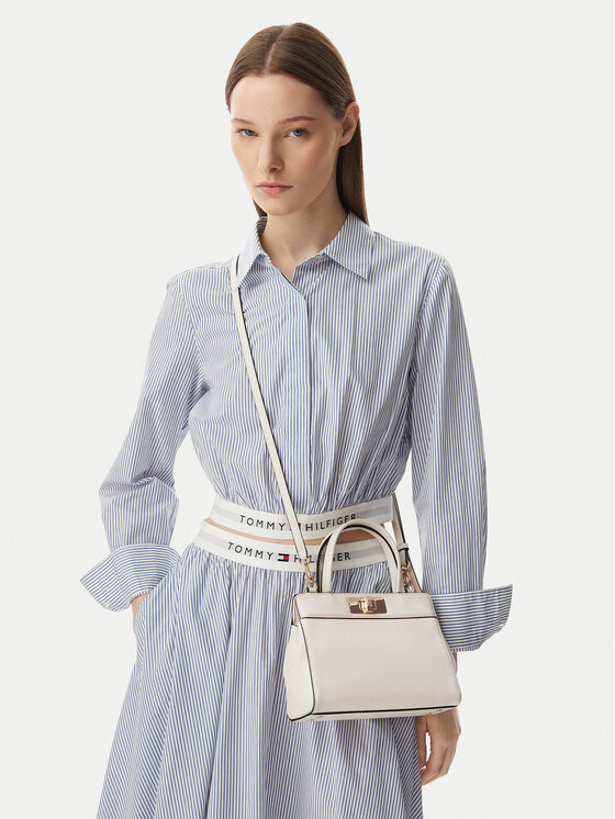 Tommy Hilfiger Torebka Th Modern Mini Satchel AW0AW18726 Kremowy