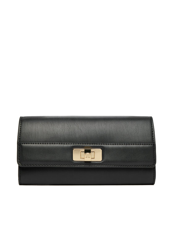 Tommy Hilfiger Portfel Th Modern Large Flap Wallet AW0AW18704 Czarny
