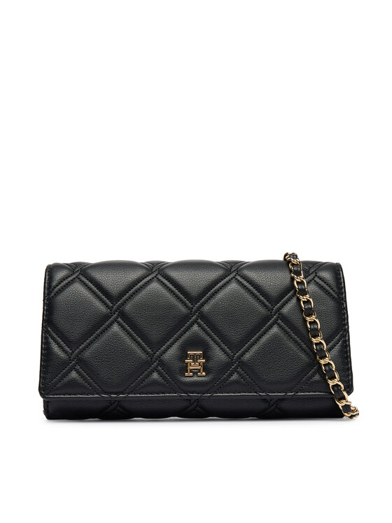 Tommy Hilfiger Torebka Th Feminine Wallet On Chain AW0AW18795 Czarny