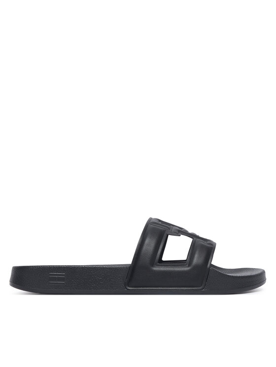 Tommy Hilfiger Klapki Monogram Pool Slide FW0FW09424 Czarny