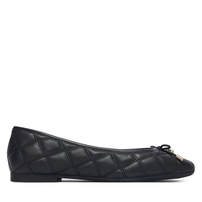 Baleriny Tommy Hilfiger Charm Quilted Ballerina FW0FW09503 Czarny