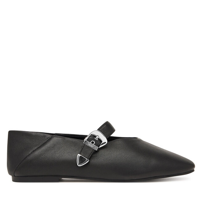 Baleriny Tommy Jeans Tjw Ballerina Nappa Leather EN0EN03043 Czarny