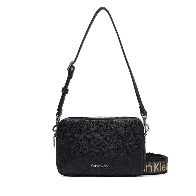 Torebka Calvin Klein Webbing 2X Strap Camera Bag LV04F3656G Czarny