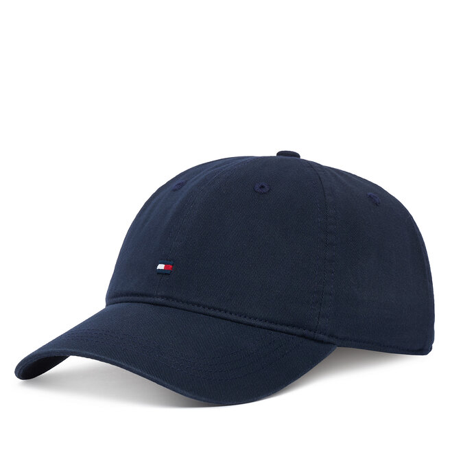 Czapka z daszkiem Tommy Hilfiger Th Flag Soft 6 Panel Cap AM0AM14099 Granatowy