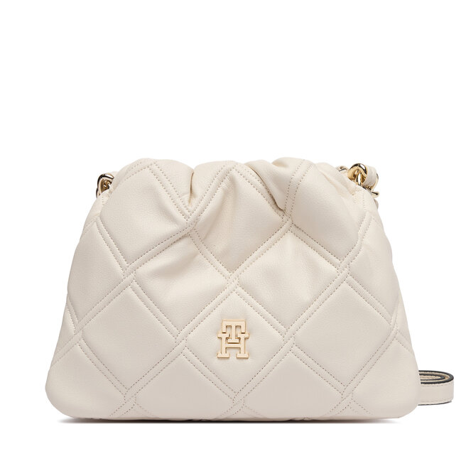 Torebka Tommy Hilfiger Th Feminine Mini Crossover AW0AW18718 Kremowy