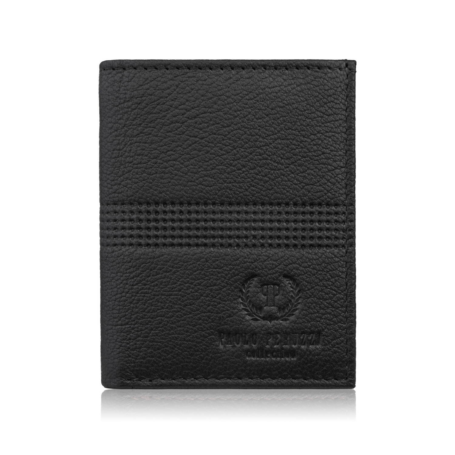Portfel męski skórzany mały slim premium na karty i banknoty RFID Paolo Peruzzi T-149-BL