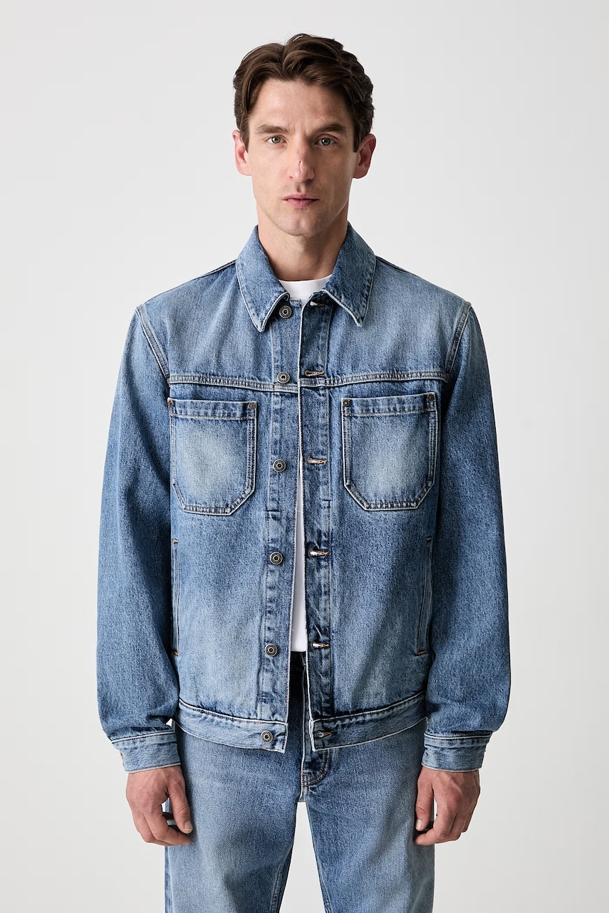 Off-White Half Arrow kurtka jeansowa męska