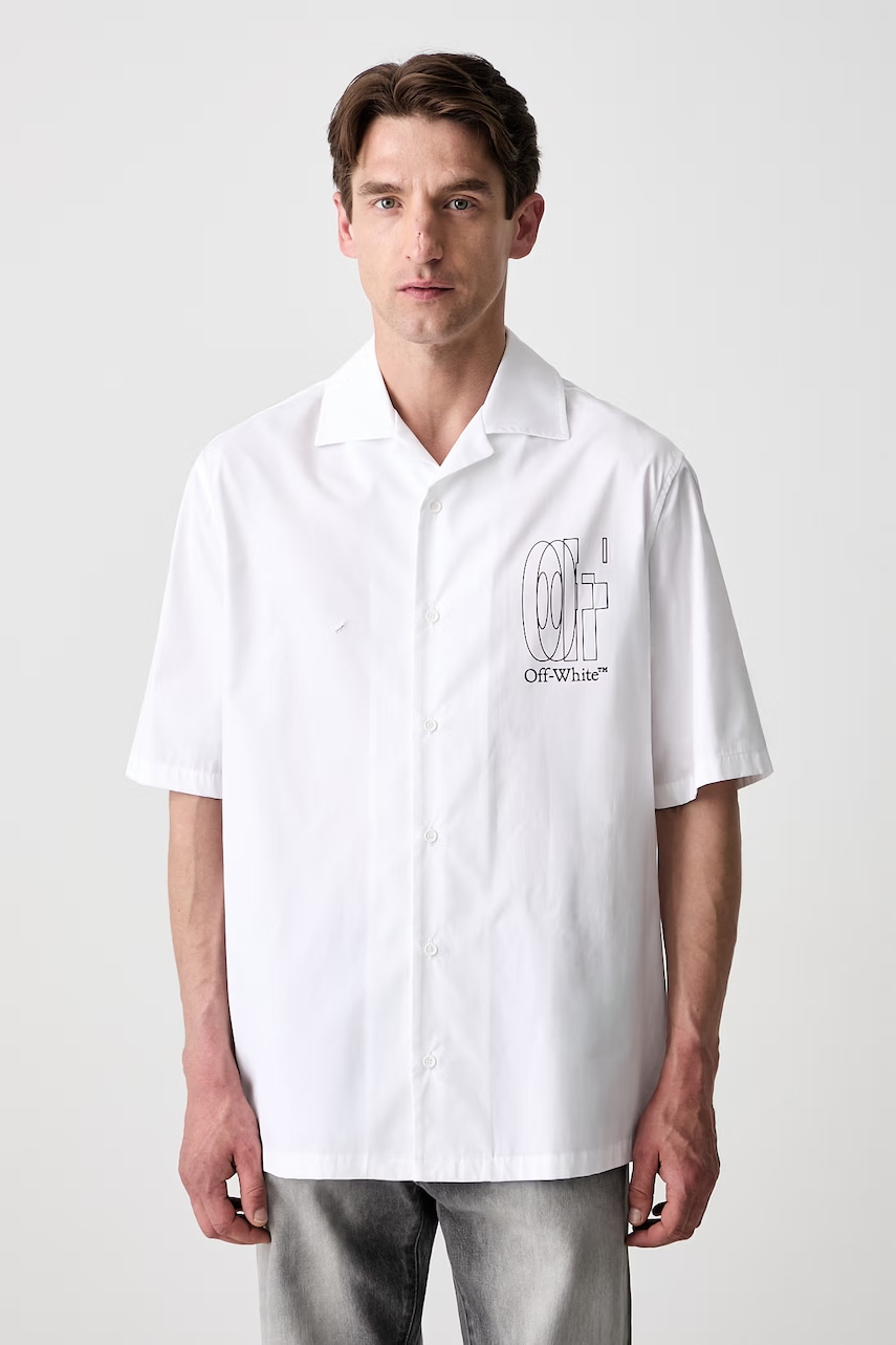 Off-White koszula bawełniana męska
