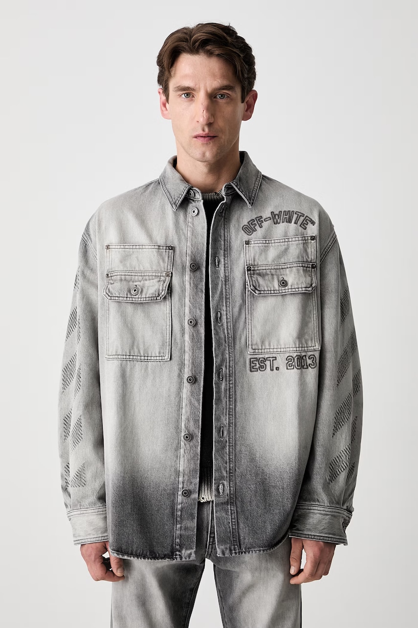 Off-White koszula jeansowa męska