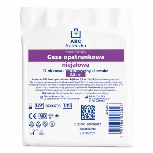 Apteczka ABC Gaza opatrunkowa niejałowa 17n, 1/2 m2, 1 szt.