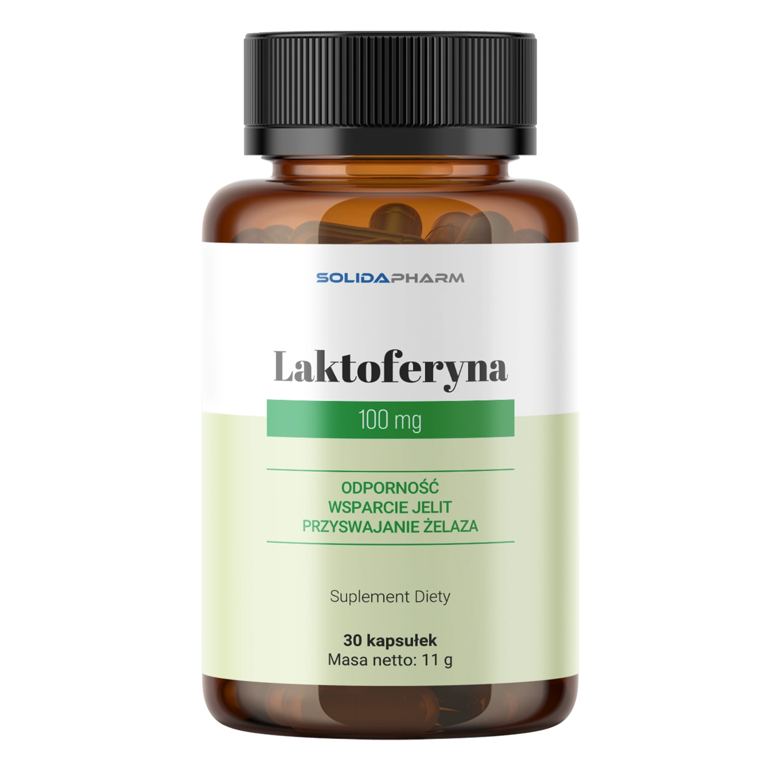 Solida Pharm Laktoferyna 100 mg, 30 kapsułek