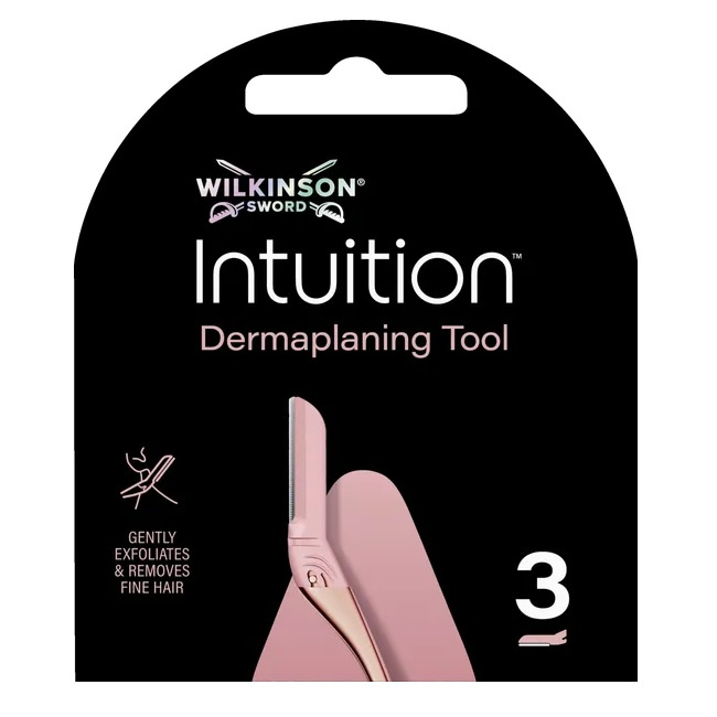 Wilkinson Intuition Dermaplaning Tool wymienne wkłady do profesjonalnego narzędzia do dermaplaningu 3szt.