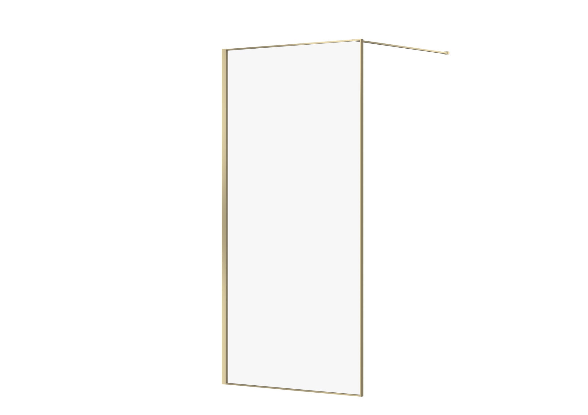 SENTI Kabina prysznicowa walk-in MALETTO 100 złoty mat transparentne S1059-005