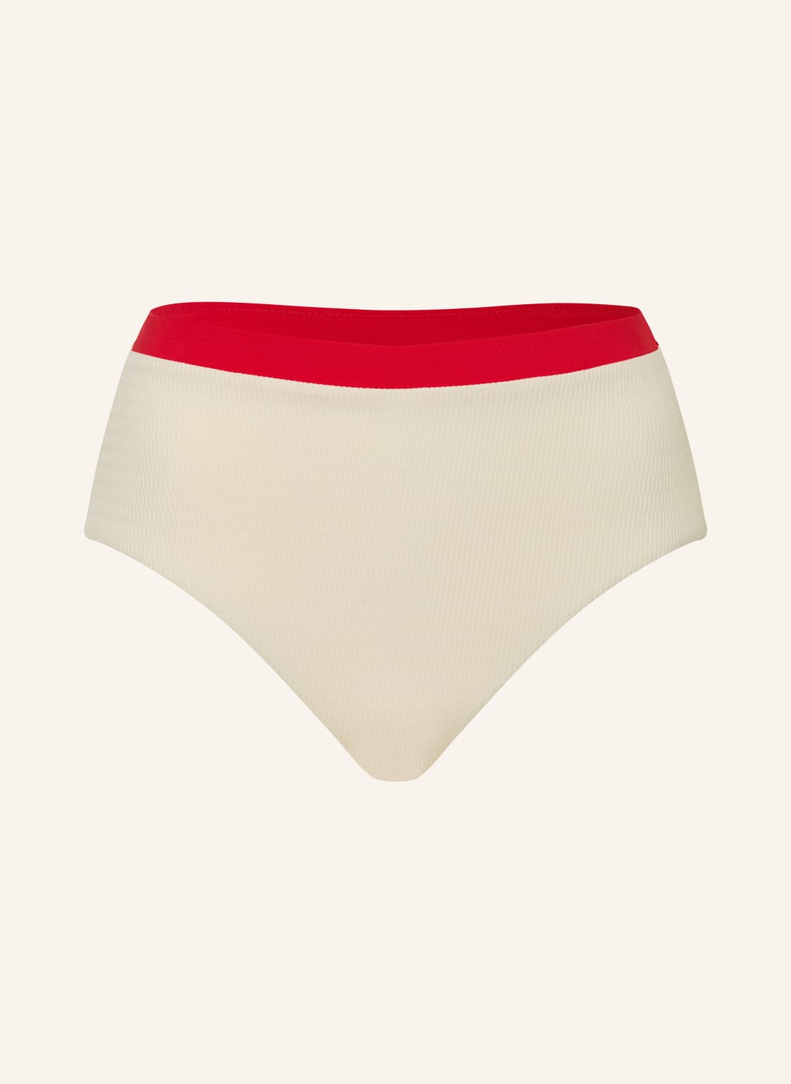 Seafolly Majtki Bikini Z Wysokim Stanem Bandwave weiss