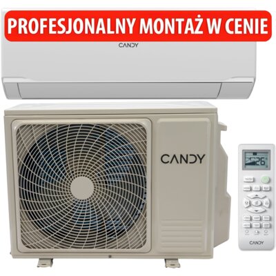 CANDY Klimatyzator Split, Pompa ciepła powietrze - powietrze CY-12RAOUT CY-12RAIN z usługą montażu