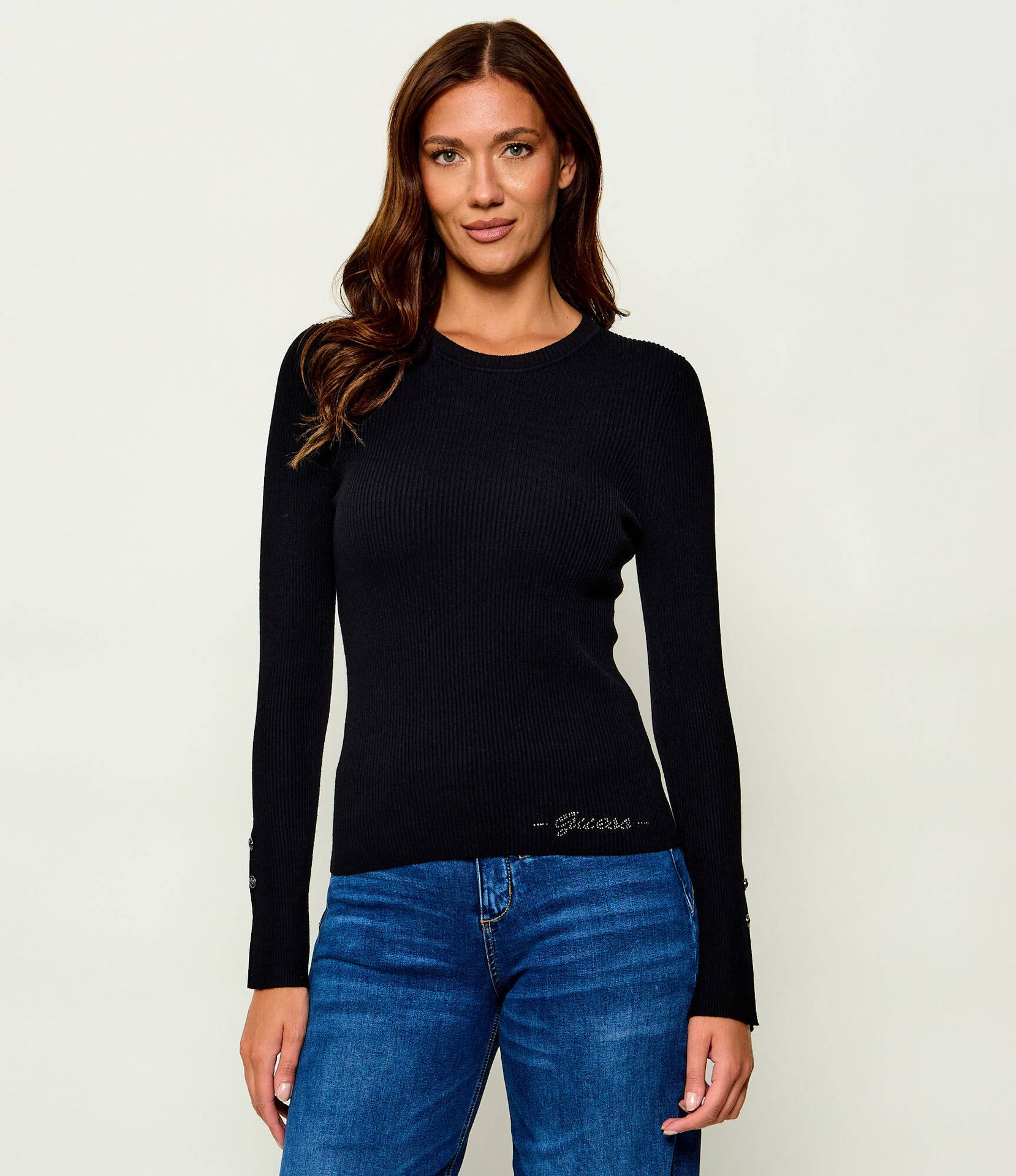 GUESS Sweter Ellie Slim Fit