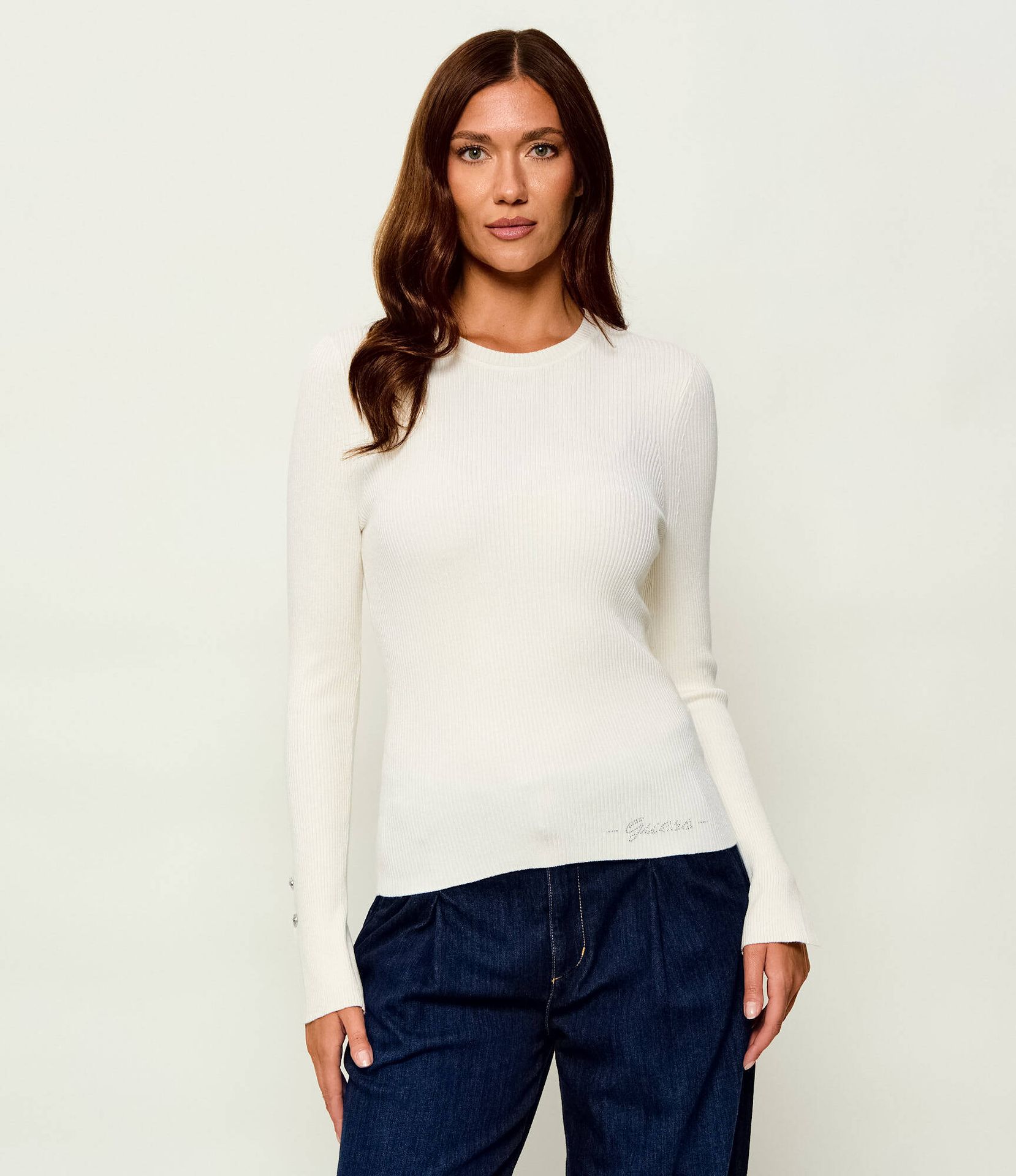 GUESS Sweter Ellie Slim Fit