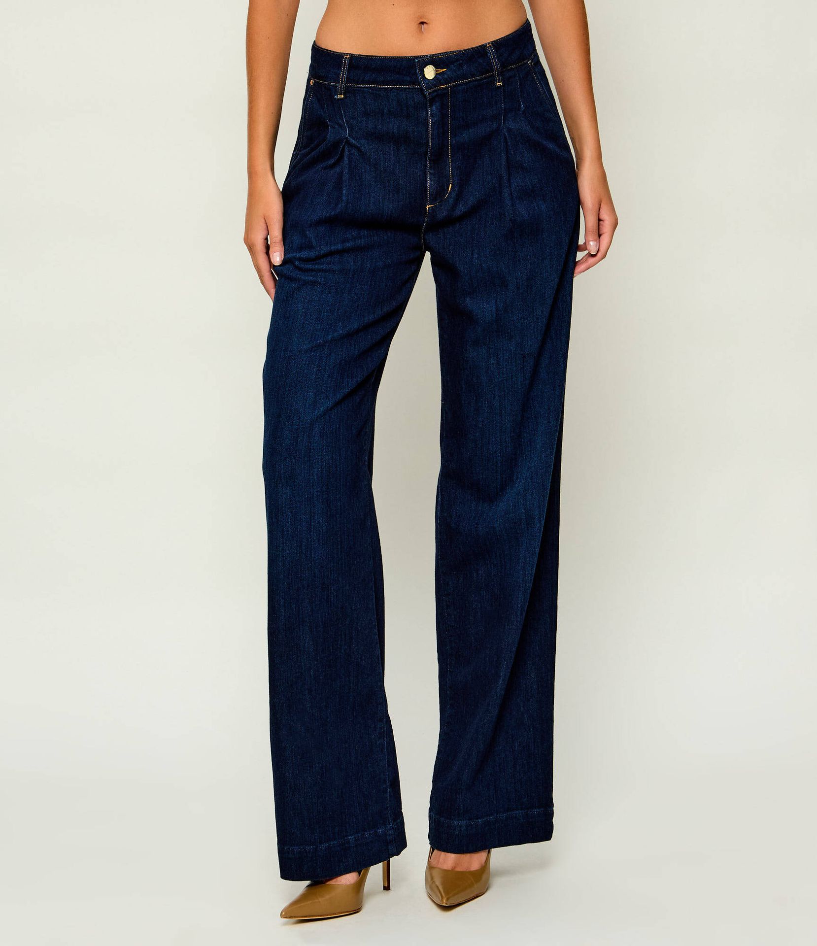 GUESS Jeansy PERFECT Relaxed fit z dodatkiem jedwabiu