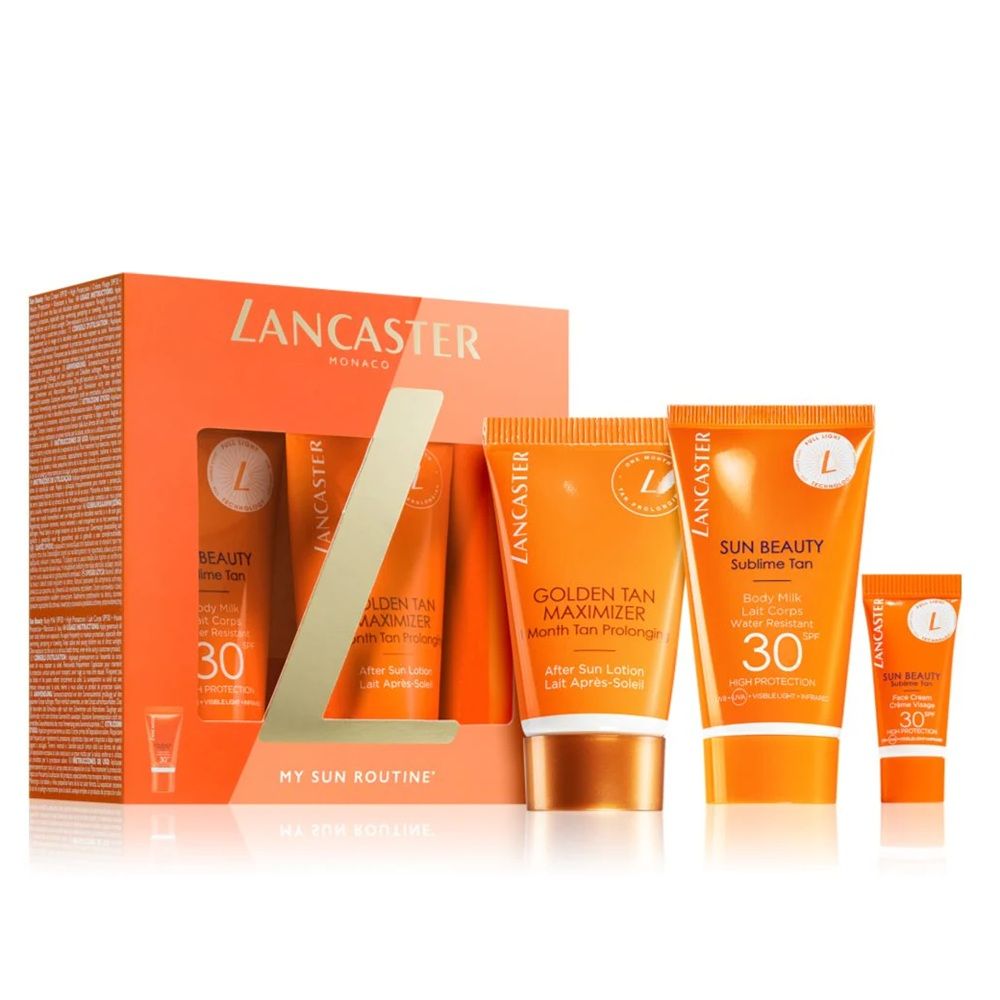 My Sun Routine zestaw balsam do ciała SPF30 50ml + balsam po opalaniu 50ml + krem do twarzy SPF30 3ml