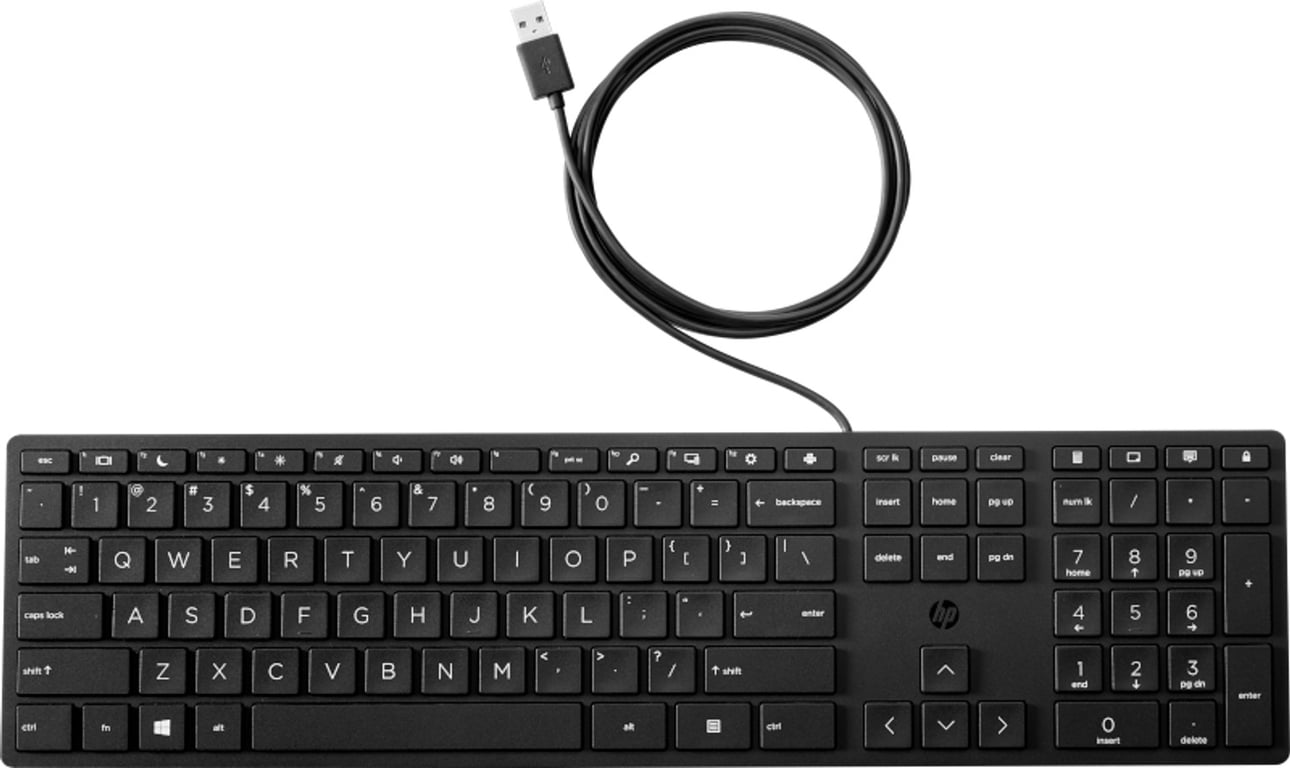 HP 320K G2 USB Wired Keyboard (Bulk Qty.12) 9SR37A9#ABB
