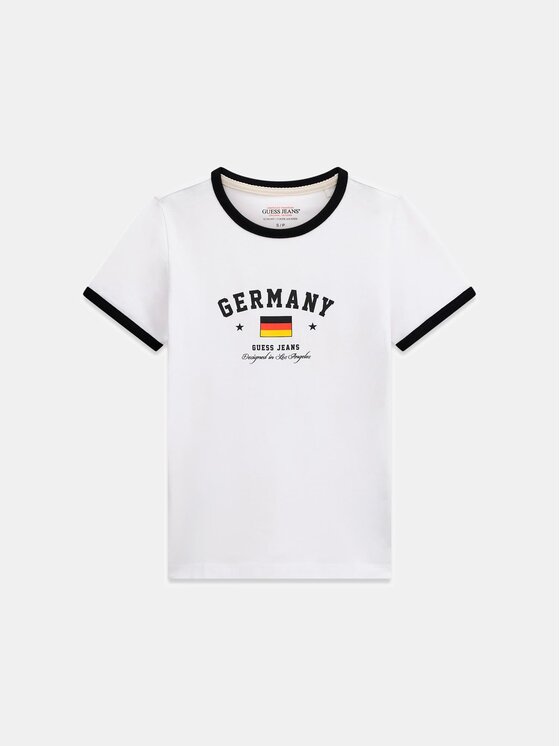 Guess Jeans T-Shirt 183096 Biały Classic Fit