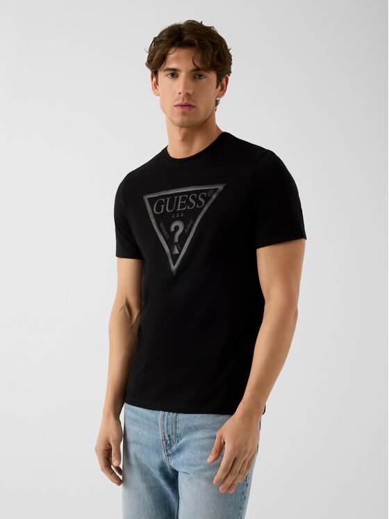 Guess T-Shirt 182680 Czarny Classic Fit