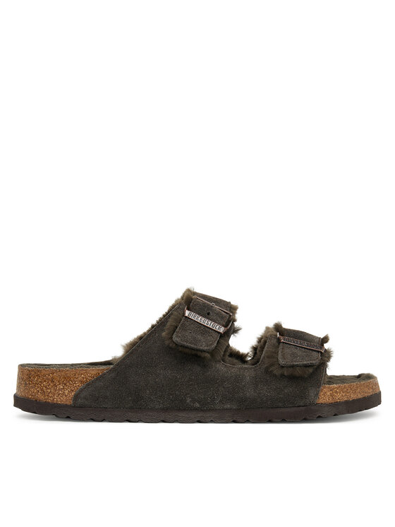 Birkenstock Klapki Arizona Shearling 1020566 Brązowy