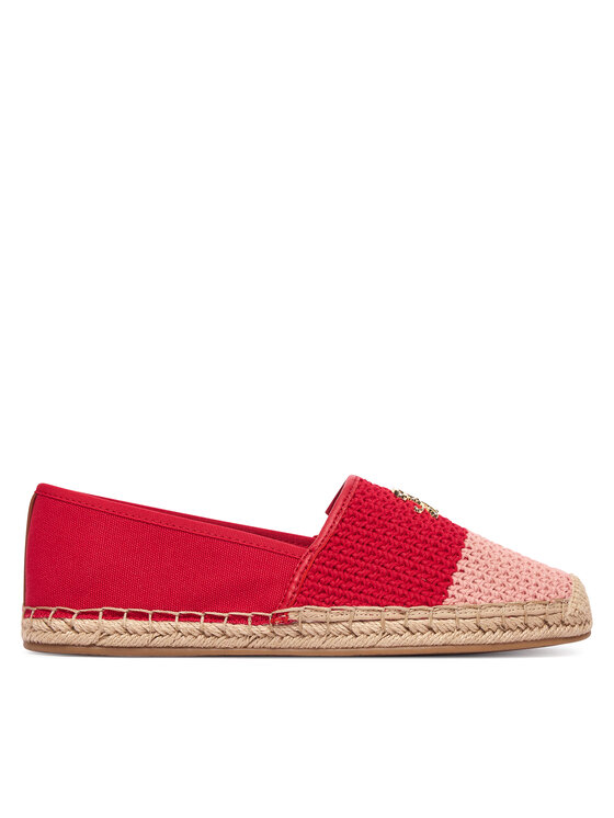 Tommy Hilfiger Espadryle Script Crochet Espadrille FW0FW09502 Czerwony