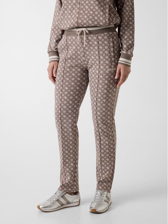 Guess Spodnie materiałowe 176829 Brązowy Slim Fit