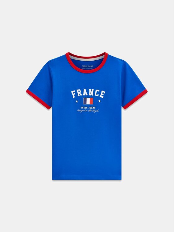 Guess Jeans T-Shirt 183096 Niebieski Classic Fit