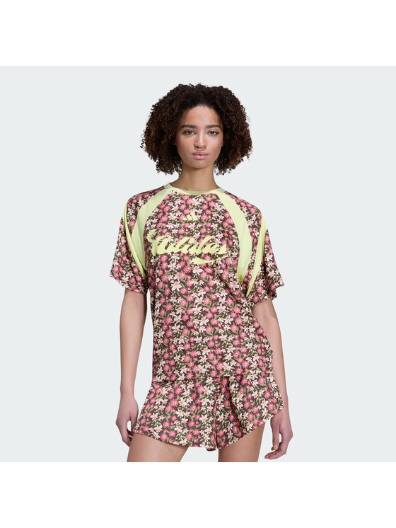adidas T-Shirt Adidas X Farm Rio House Of Tiro KR0240 Różowy Regular Fit